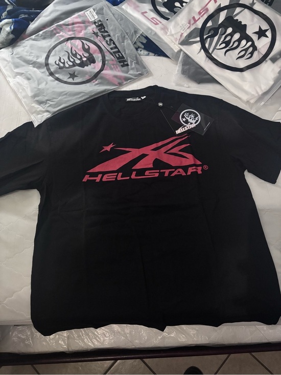 Other - Hellstar Black Tee with Pink Logo